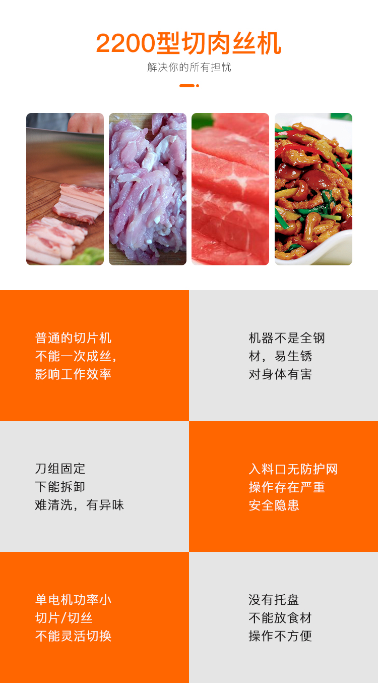 小型商用切肉機 切肉絲切片機機械的廠(chǎng)家(圖2)